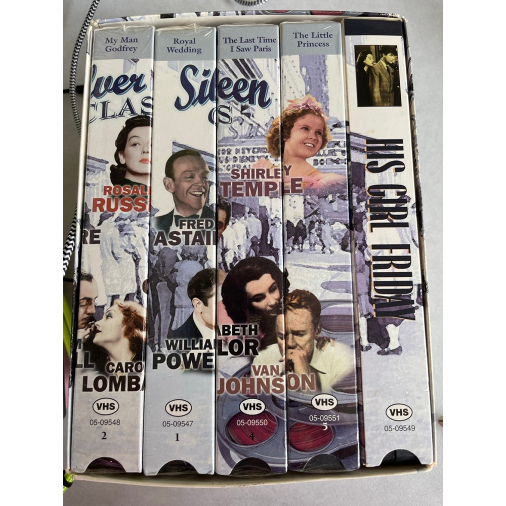Goodtimes Home Video Silver Screen Classics 5-Pack VHS White Blue